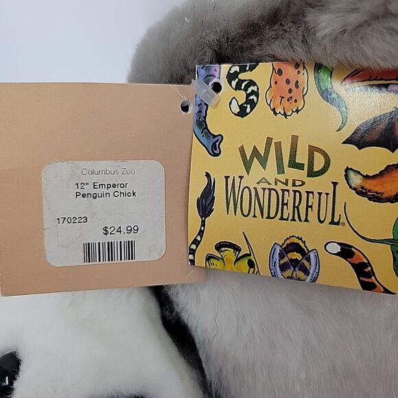 Wildlife Artists Columbus Zoo Empire Penguin Chick 14 Inch Plush 1995 Stuffed - Picture 9 of 10